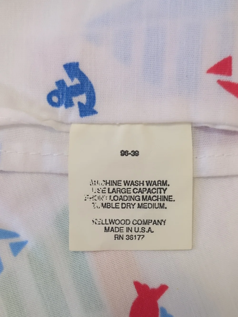 Vintage 90s Welswood Sailboat Sheet Fabric Craft Lot Nautical Y2K Cotton Blend